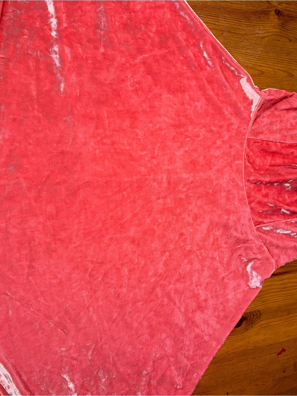 Forever 21 Kids Coral Velvet Turtleneck Sweatshirt
